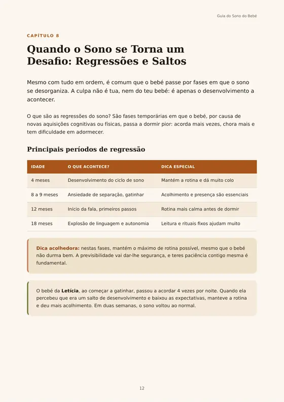Regressões e saltos de desenvolvimento